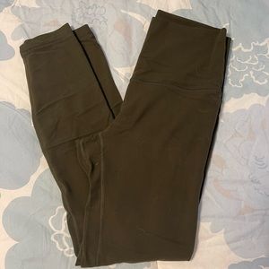 Lululemon Align 25 inch Size 4 Olive Green Leggings